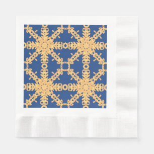 Blue and gold collection napkins