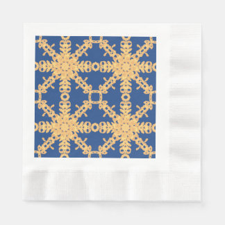 Blue and gold collection napkins