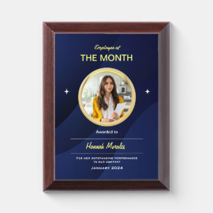 Blue and Gold Color Award