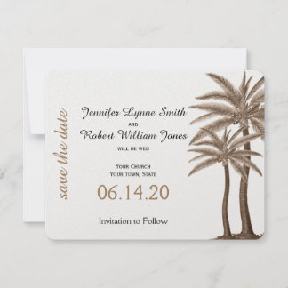 Blue and Gold Compass Rose Wedding Save the Date
