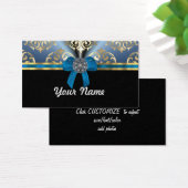 Blue and gold damask (Desk)