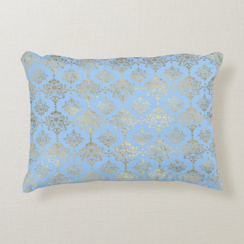 Blue and Gold design  Accent Pillow