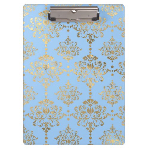 Blue and Gold design  Clipboard