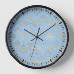 Blue and Gold design  Clock