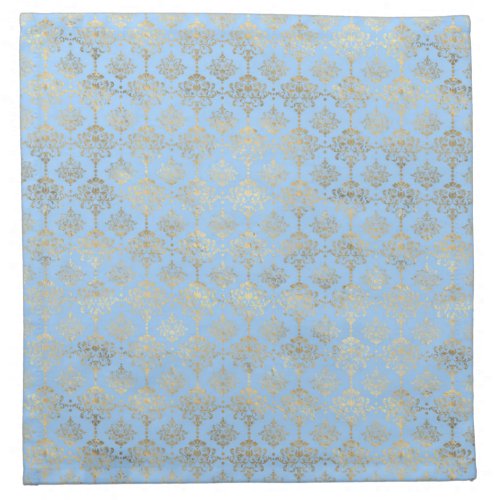 Blue and Gold design  Cloth Napkin