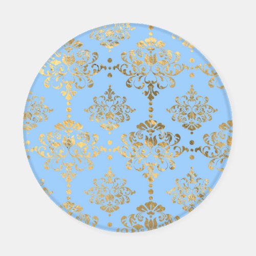 Blue and Gold design  Coaster Set
