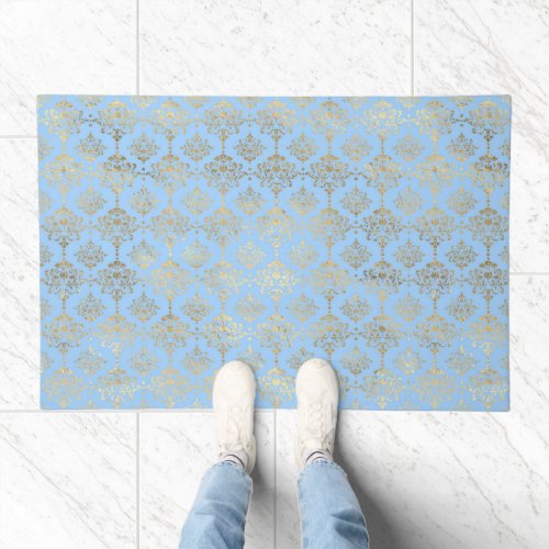 Blue and Gold design  Doormat
