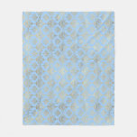 Blue and Gold design  Fleece Blanket