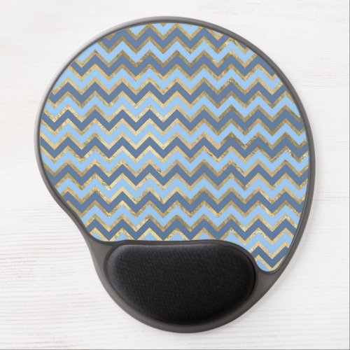 Blue and Gold design Gel Mouse Pad