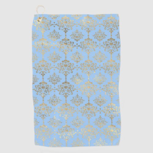 Blue and Gold design  Golf Towel