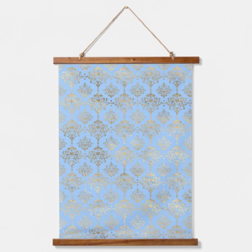 Blue and Gold design  Hanging Tapestry