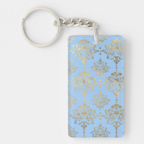 Blue and Gold design  Keychain