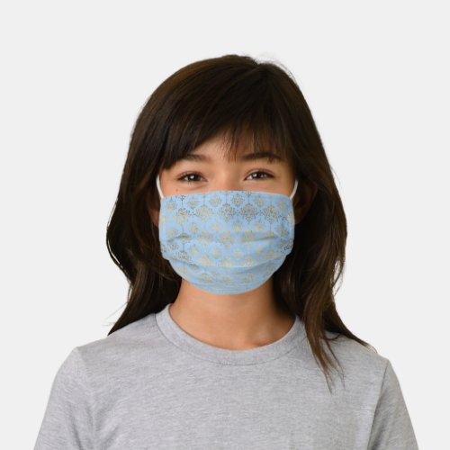 Blue and Gold design  Kids Cloth Face Mask