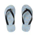 Blue and Gold design  Kid&#39;s Flip Flops