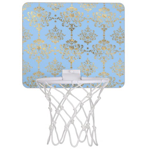 Blue and Gold design  Mini Basketball Hoop