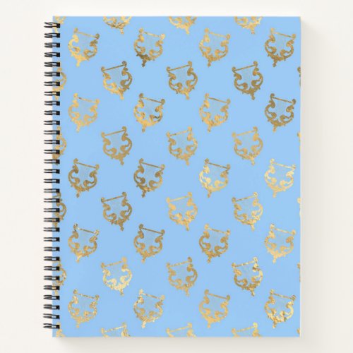 Blue and Gold design Notebook