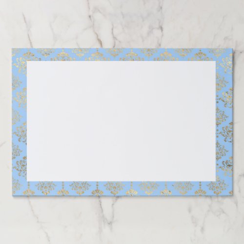 Blue and Gold design  Paper Pad