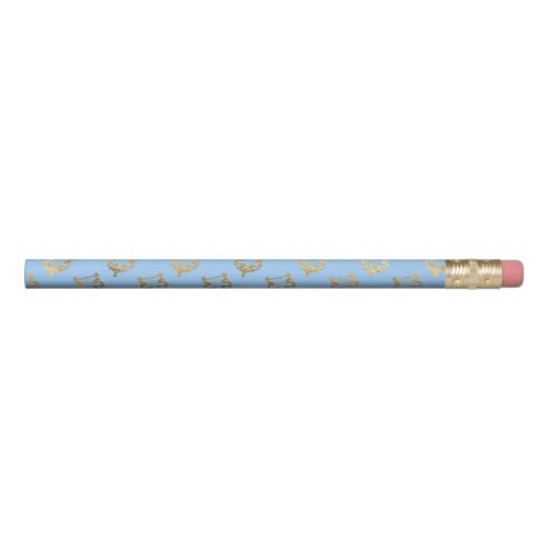 Blue and Gold design Pencil