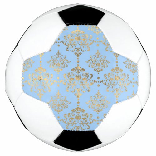 Blue and Gold design  Soccer Ball