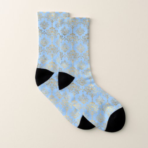 Blue and Gold design  Socks