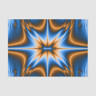 Blue and Gold Design Star Tissue Paper