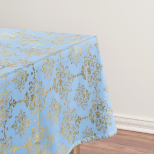 Blue and Gold design  Tablecloth