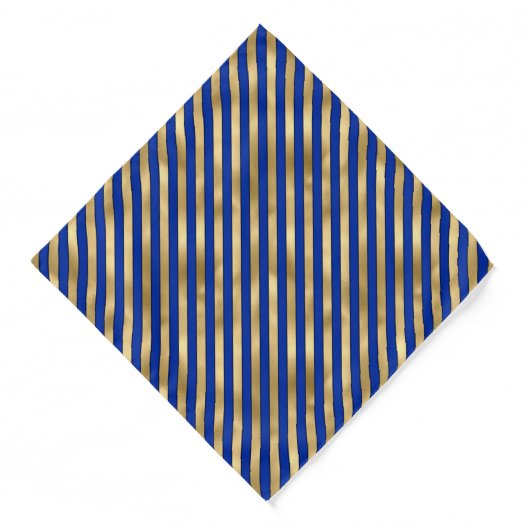 Blue and Gold Diagonal Stripe Pattern 