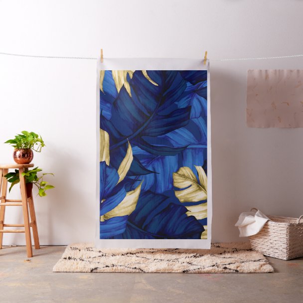 Exotic Tropical Forest Pattern Fabric | Zazzle
