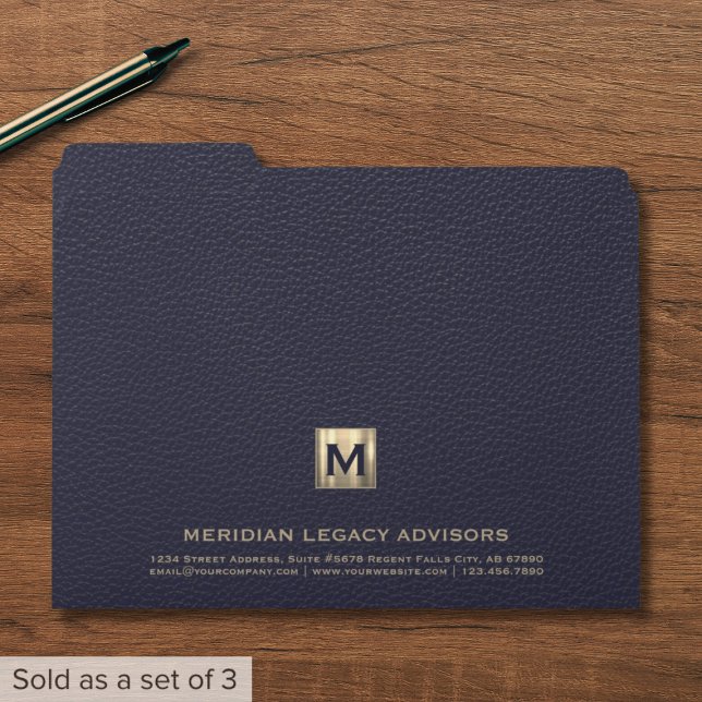 Blue and Gold File Folder Sets (Creator Uploaded)