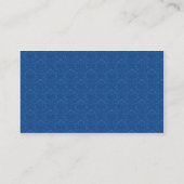 Blue and Gold Floral Damask Placecards (Back)