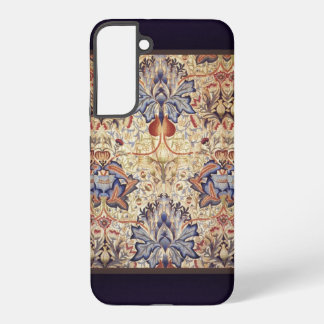 Blue And Gold Flowers Samsung Galaxy S22+ Case