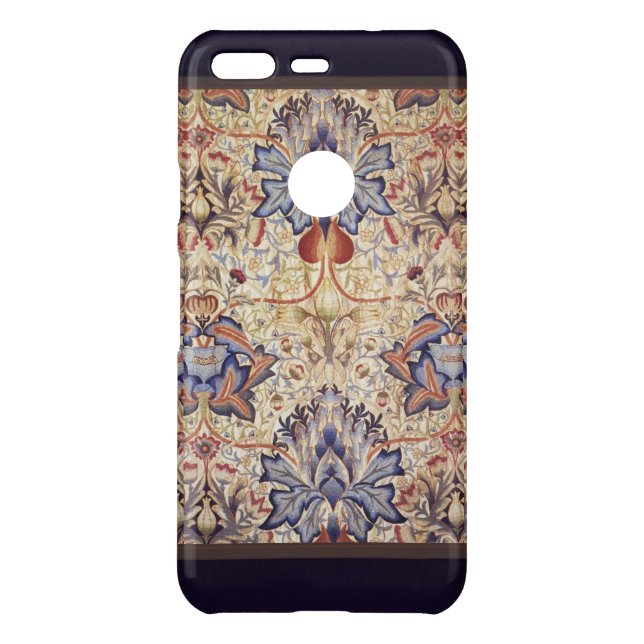 Blue And Gold Flowers Uncommon Google Pixel Case (Back)
