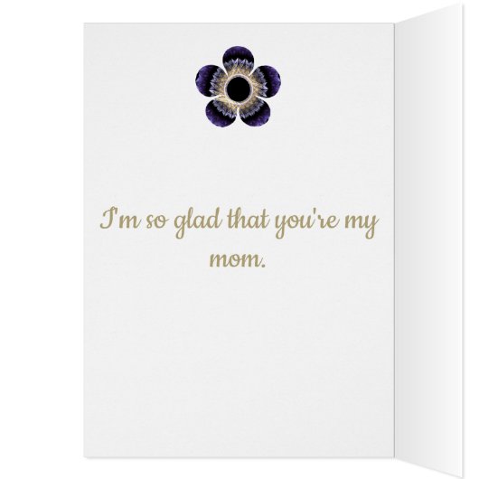 Blue and Gold Fractal Art Floral Bouquet (Inside (Left))