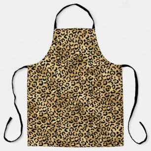 Blue and Gold Leopard Series Design 2 Apron