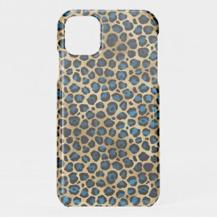 Blue and Gold Leopard Series Design 4 iPhone 11 Case