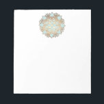 Blue and Gold Lotus Notepad<br><div class="desc">Blue lotus vector illustration by Maura Reed. An unique, one of a kind design. Add, arrange and re-size text as desired. Need help? Feel free to contact me and I'll happy to assist. The Nelumbo nucifera, known by a number of names including Indian lotus, sacred lotus, bean of India, or...</div>