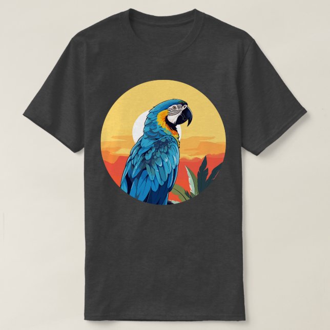 Blue and gold macaw 20 T-Shirt (Design Front)