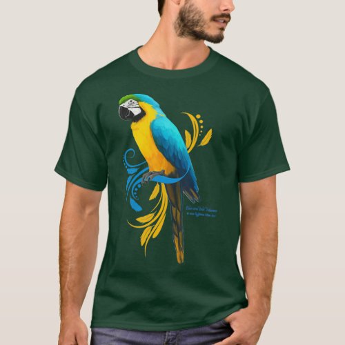 Blue and Gold Macaw 2 T_Shirt