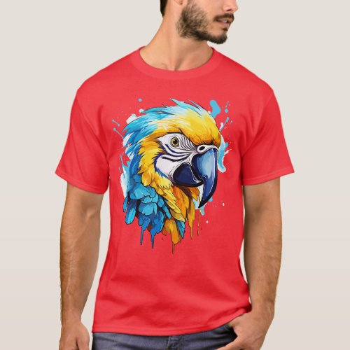 Blue and gold macaw 9 T_Shirt