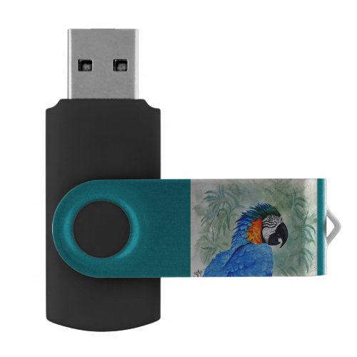 Blue and Gold Macaw Flash Drive