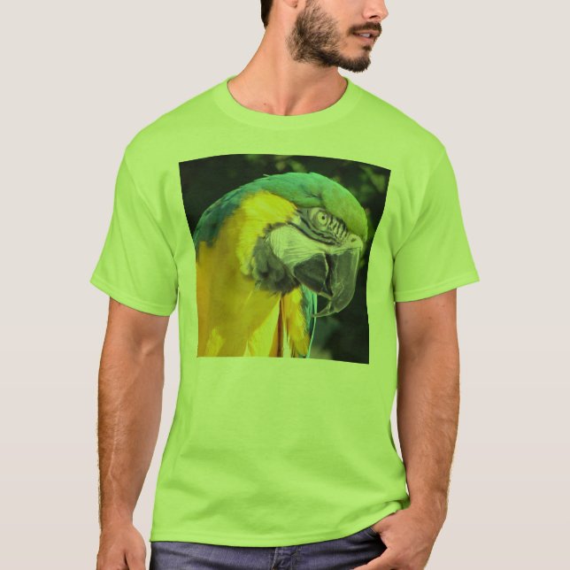 Blue and Gold Macaw T-Shirt (Front)