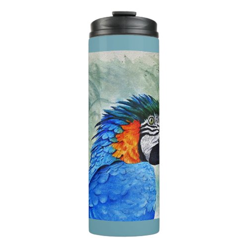 Blue and Gold Macaw Thermal Tumbler