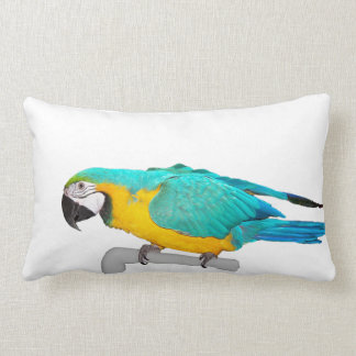 Blue and Gold Macaw Throw Pillow