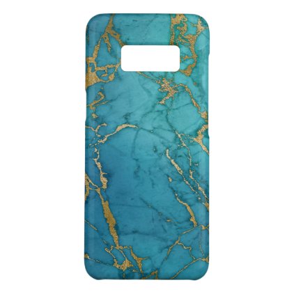 Blue and Gold Marble Elegant Modern Print Case-Mate Samsung Galaxy S8 Case