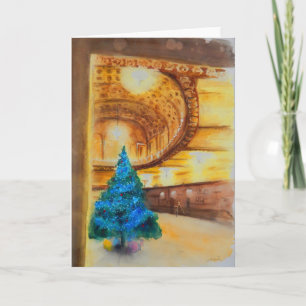 blue and gold - michigan theater in Ann Arbor Holiday Card