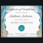 Blue And Gold Modern Liquid Watercolor Award<br><div class="desc">Blue And Gold Modern Liquid Watercolor Award</div>