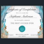 Blue And Gold Modern Liquid Watercolor Award<br><div class="desc">Blue And Gold Modern Liquid Watercolor Award</div>