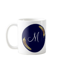 Blue and Gold Monogram (Personalize)