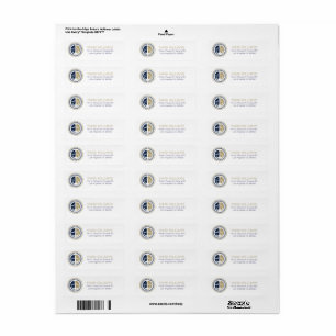 Blue and gold nautical boat anchor label