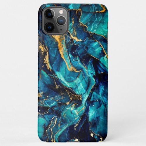  blue and gold Phone Case